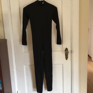 7 black long sleeve unitards